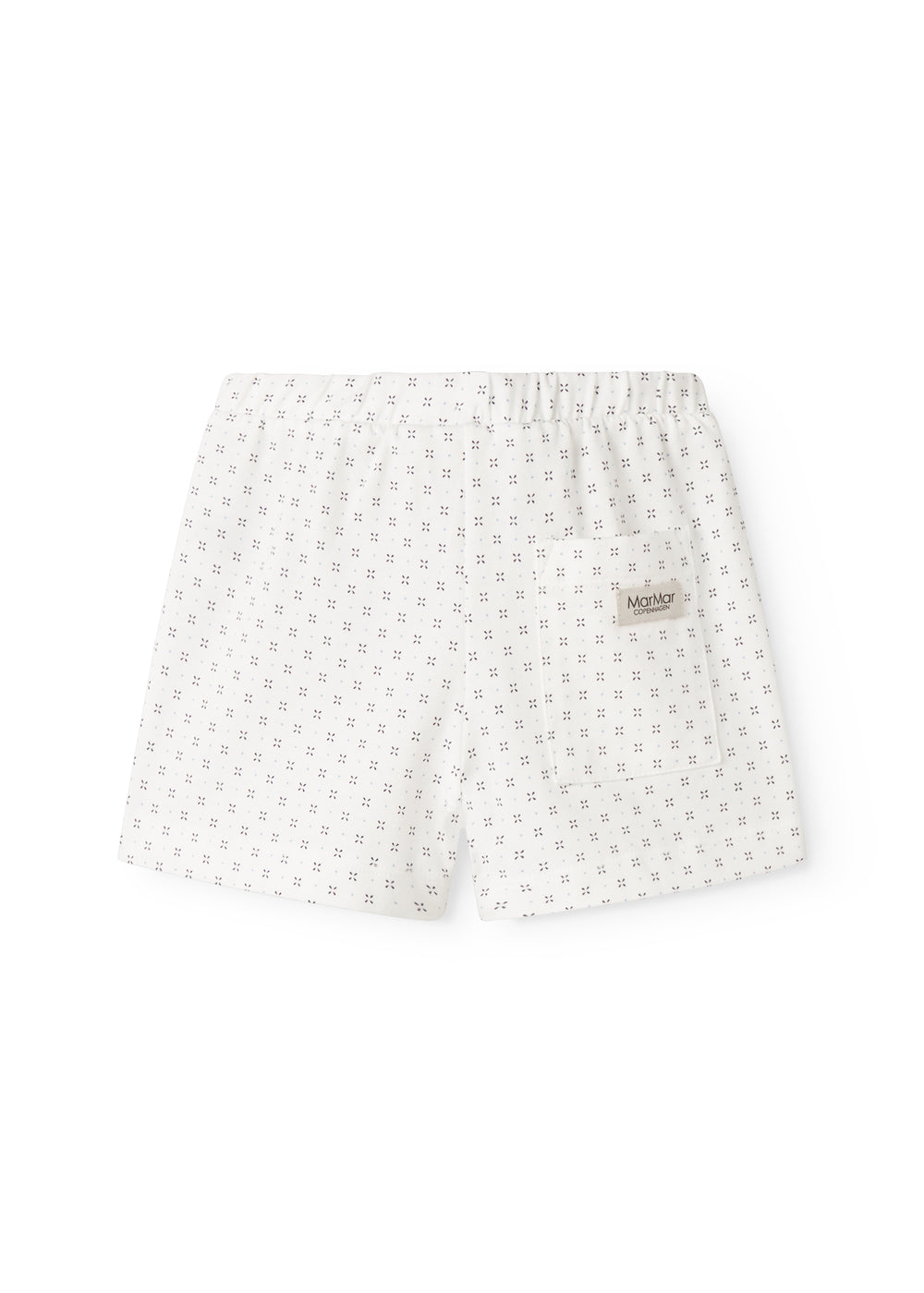 Hvide shorts med fint mønster til børn