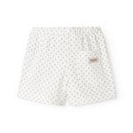 Hvide shorts med fint mønster til børn