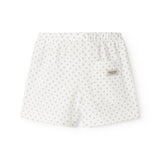 Hvide shorts med fint mønster til børn