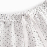 White shorts with fine pattern for children