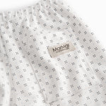 White shorts with fine pattern for children