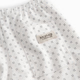White shorts with fine pattern for children