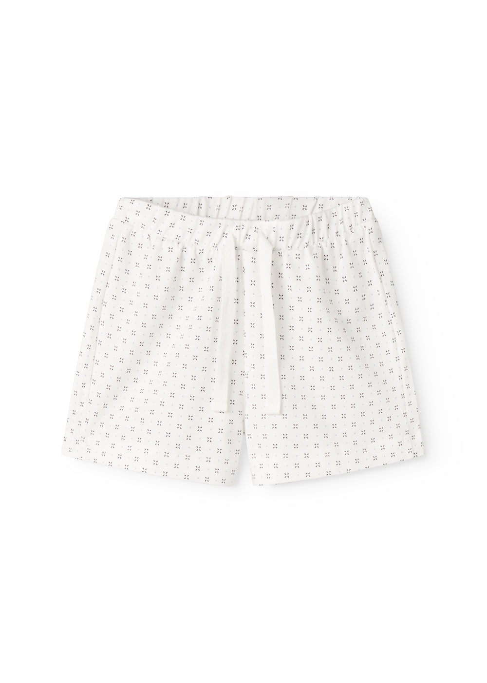 White shorts with fine pattern for children
