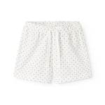 White shorts with fine pattern for children