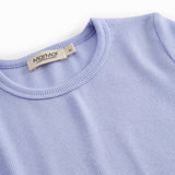 Lyslilla langærmet t-shirt til børn