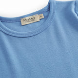 Blå langærmet t-shirt til børn