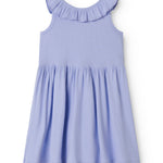 Lyslilla børnekjole i let bomuld