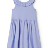 Lyslilla børnekjole i let bomuld