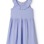 Lyslilla børnekjole i let bomuld