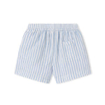 Lyseblå stribede børne shorts