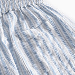 Lyseblå stribede børne shorts