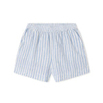 Lyseblå stribede børne shorts