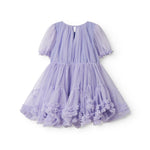 Lyselilla kjole til børn i tyl