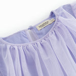 Lyselilla kjole til børn i tyl