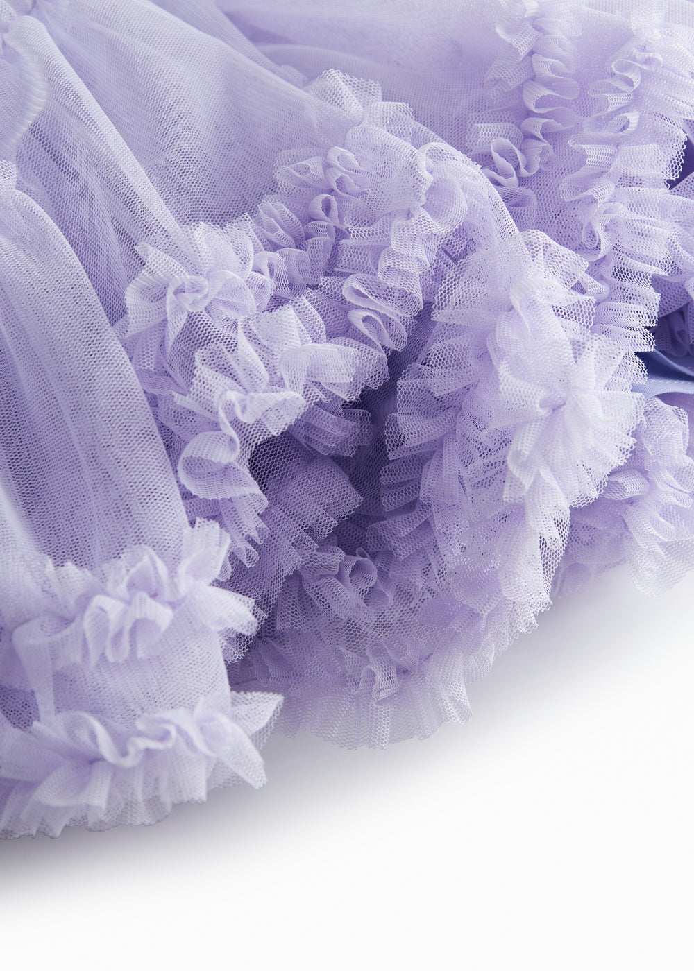 Lyselilla kjole til børn i tyl