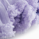 Lyselilla kjole til børn i tyl