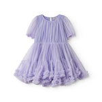 Lyslilla børnekjole i tyl