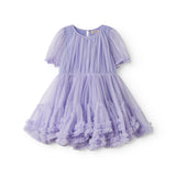 Lyslilla børnekjole i tyl