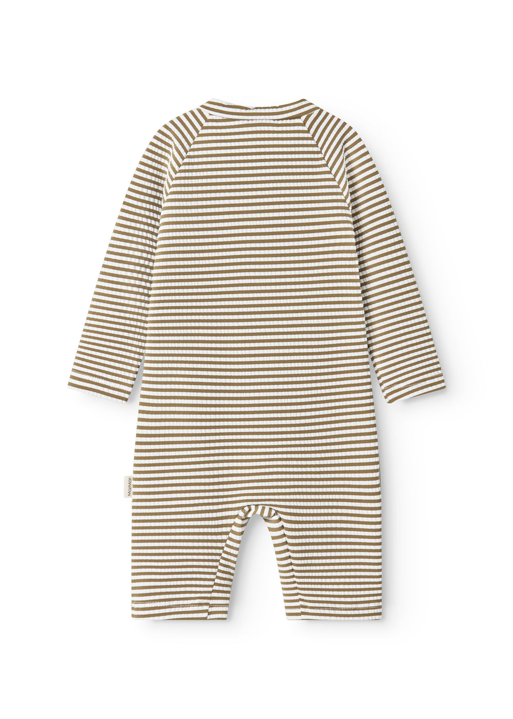 Bronzefarvet stribet baby badeheldragt