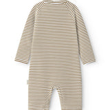 Bronzefarvet stribet baby badeheldragt