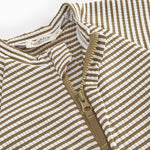 Bronzefarvet stribet baby badeheldragt