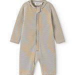Bronzefarvet stribet baby badeheldragt