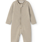 Bronzefarvet stribet baby badeheldragt