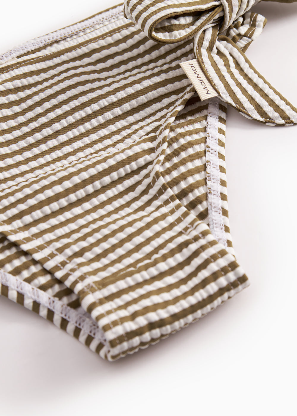 Bronzefarvede stribede bikinitrusser til piger