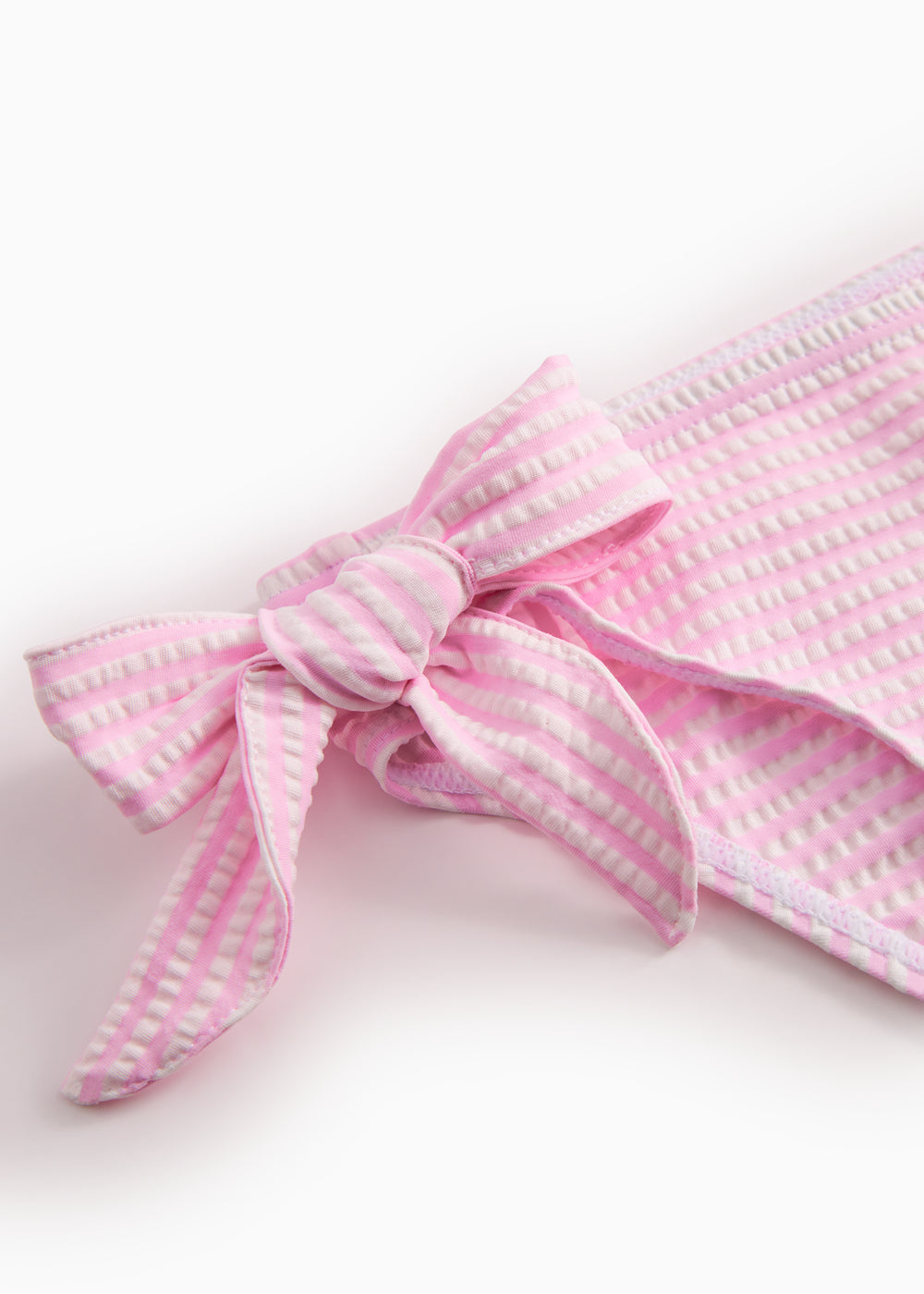 Lyserøde stribede bikinitrusser til piger