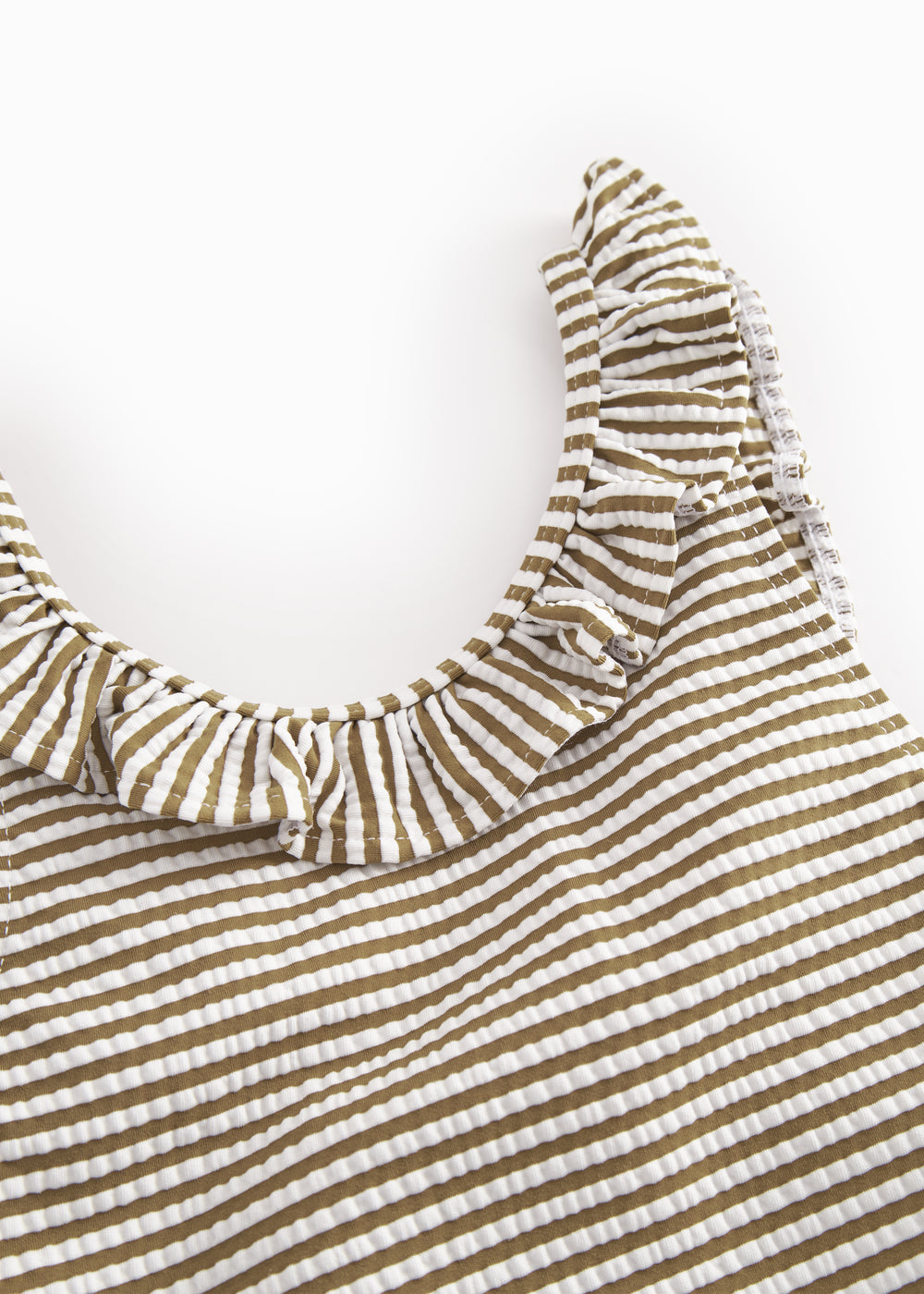 Bronzefarvet stribet badedragt til børn