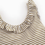 Bronzefarvet stribet badedragt til børn