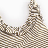 Bronzefarvet stribet badedragt til børn