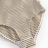 Bronzefarvet stribet badedragt til børn