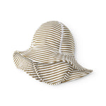 Badehat til baby og børn med et stripet mønster