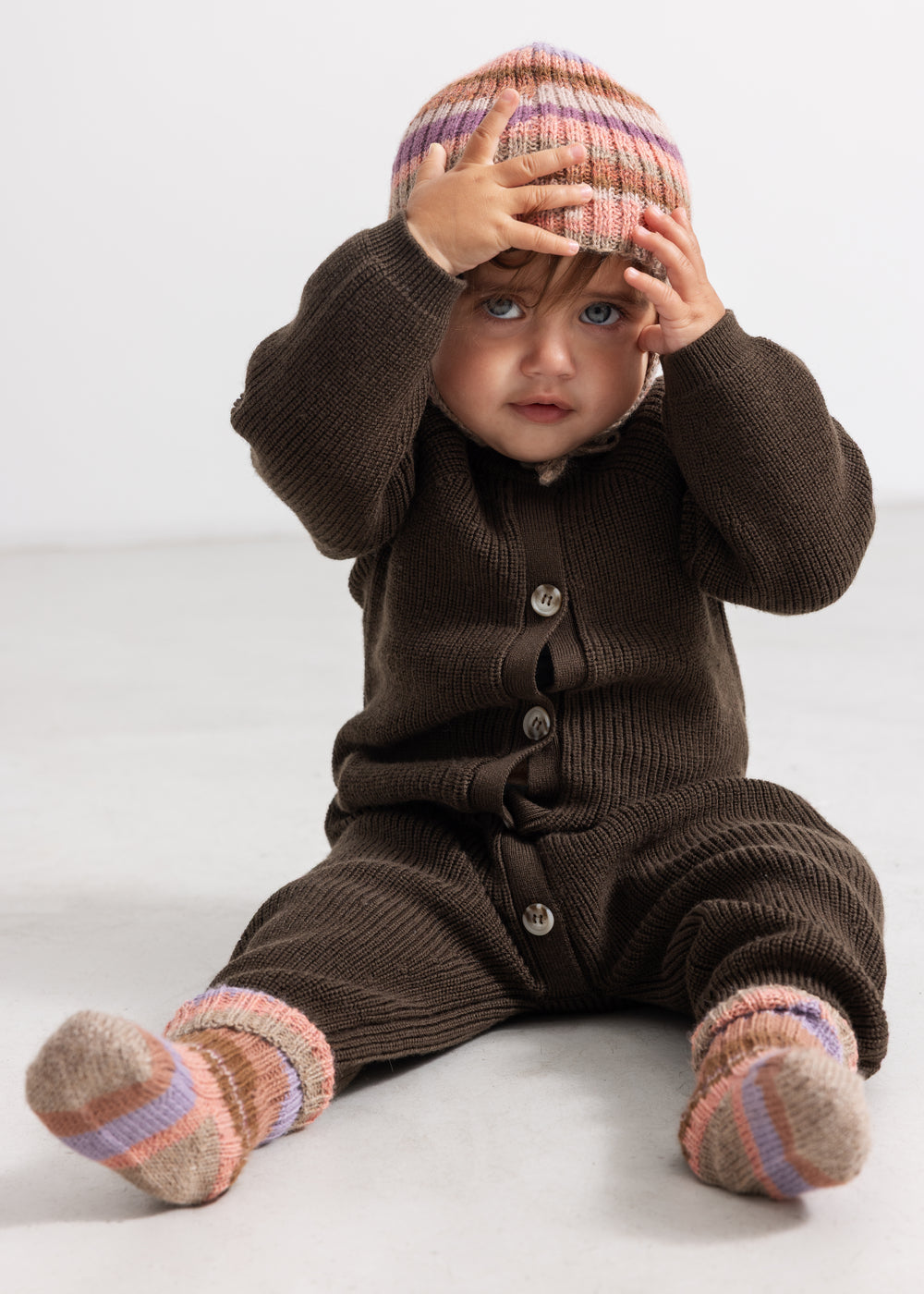 Alvar, Knit Hat - Multicolour Girl