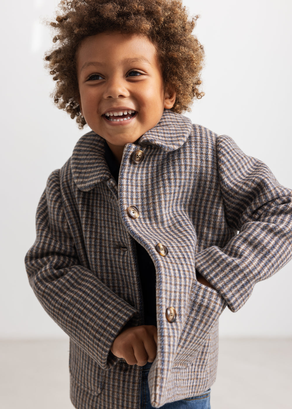 Oval Jacket, Wool Jacket - Heritage Check