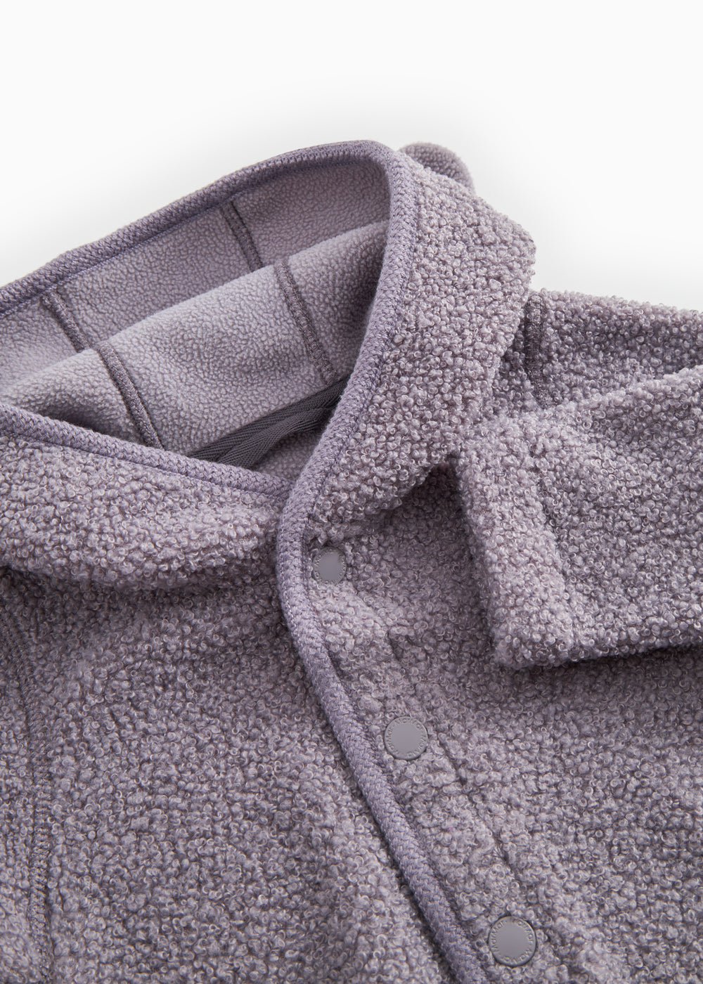 Olini Jacket, Teddy Jacket - Purple Suede