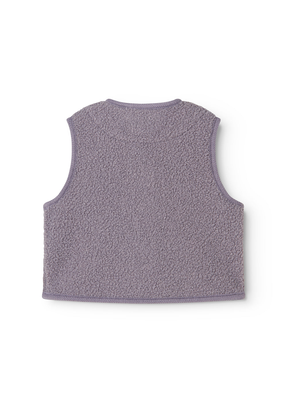 Ollas Waistcoat, Teddy Vest - Purple Suede