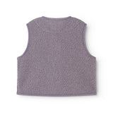 Ollas Waistcoat, Teddy Vest - Purple Suede