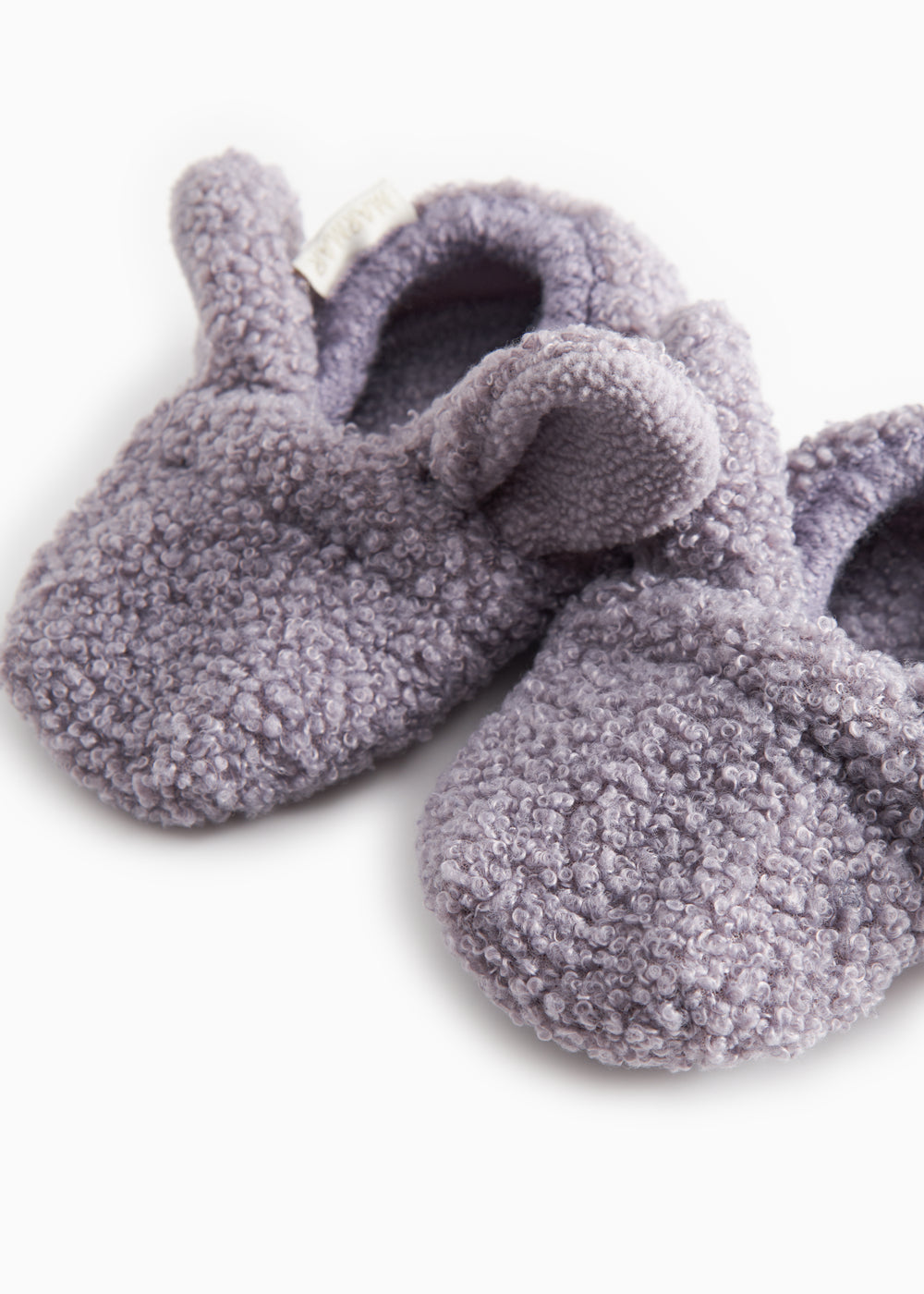 Abal Lamb, Teddy Booties - Purple Suede