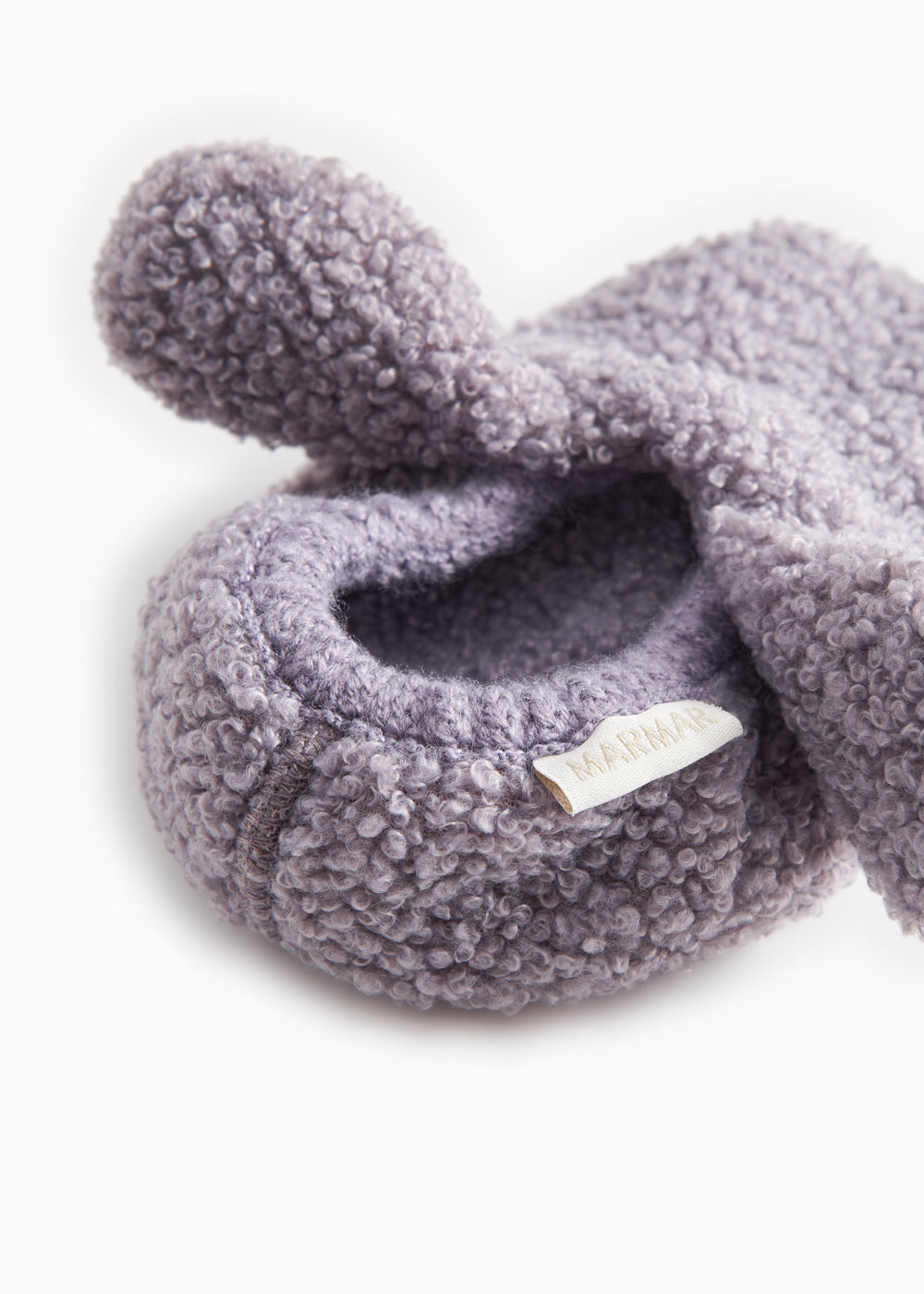 Abal Lamb, Teddy Booties - Purple Suede