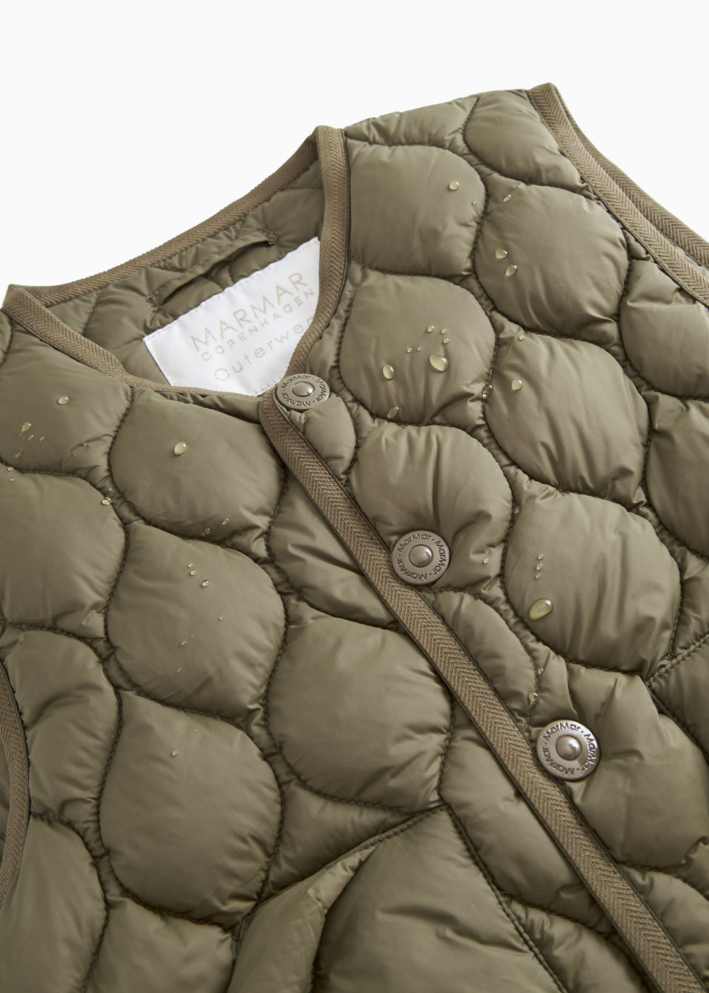 Oris Waistcoat, Puffer Vest - Crocodile