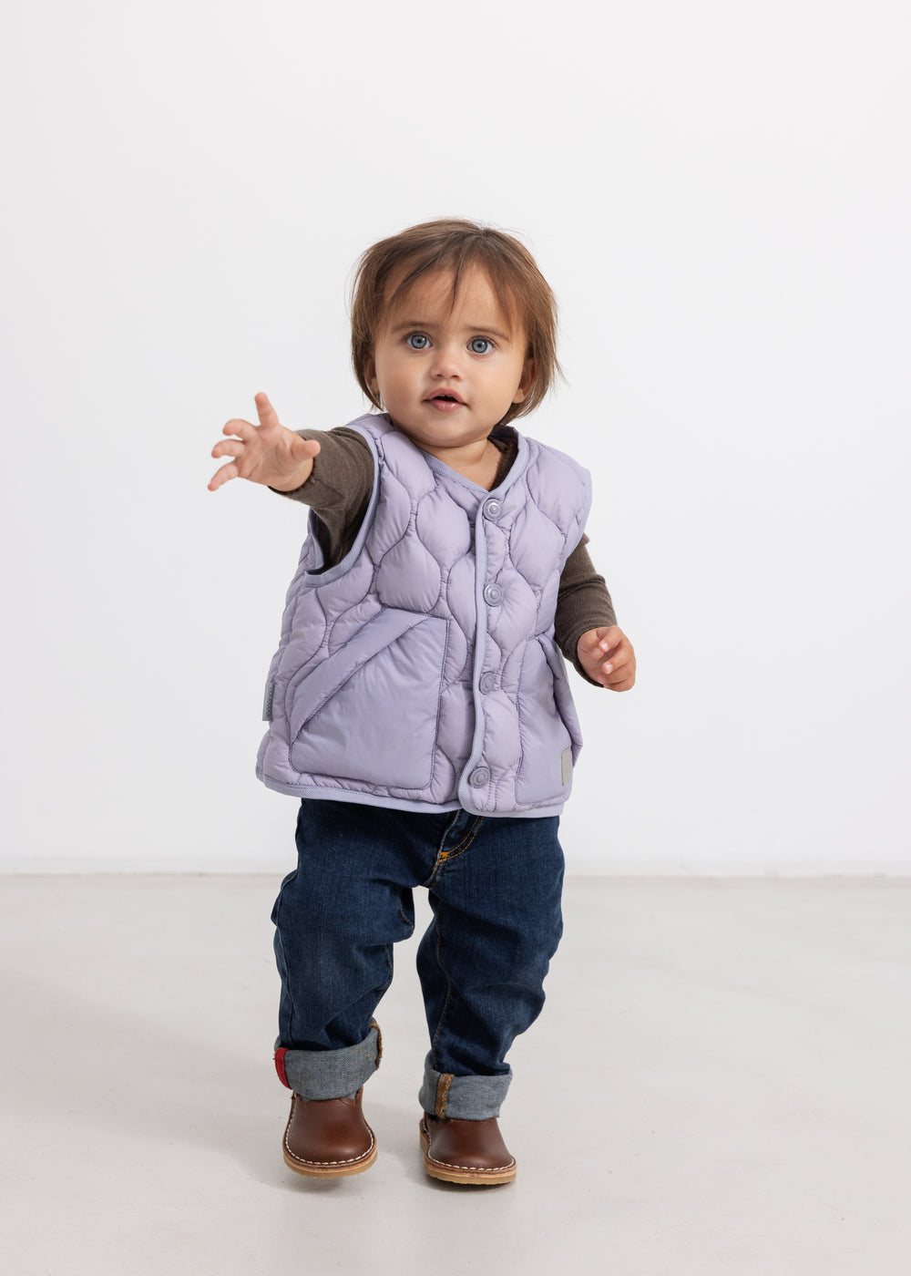 Oris Waistcoat, Puffer Vest - Dried Lavender