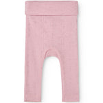 Baby tights in soft berry with allover pattern and elastic waistband.