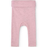 Baby tights in soft berry with allover pattern and elastic waistband.