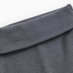 Dark blue-gray Pixa pants with ribbed lining and tight ribbing at the leg openings.