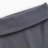 Dark blue-gray Pixa pants with ribbed lining and tight ribbing at the leg openings.