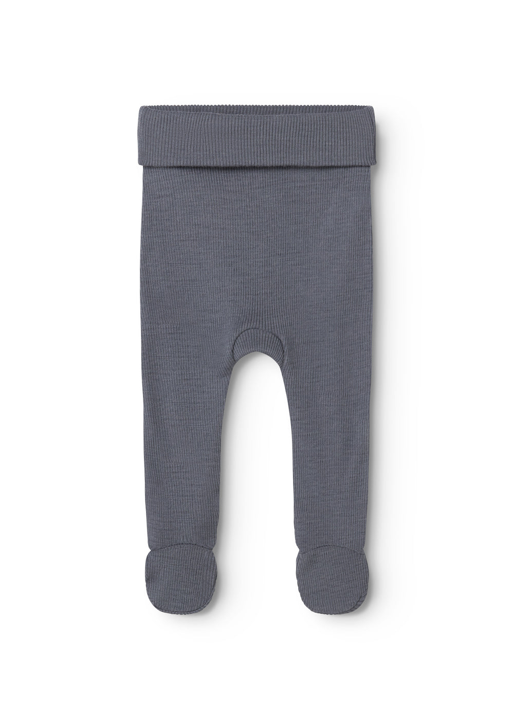 Dark blue-gray Pixa pants with ribbed cuffs, stitched seams, and closed ankle cuffs.