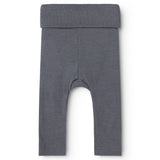 Piva dark gray pants with ribbed lining and a step opening.