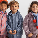 Oddy Set, Rainwear Set - Blue Stripes